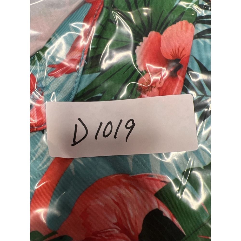 Yatta Golf Flamingo Hibiscus Polo XXL Stretch Shirt Tropical Print Performance - Picture 9 of 9